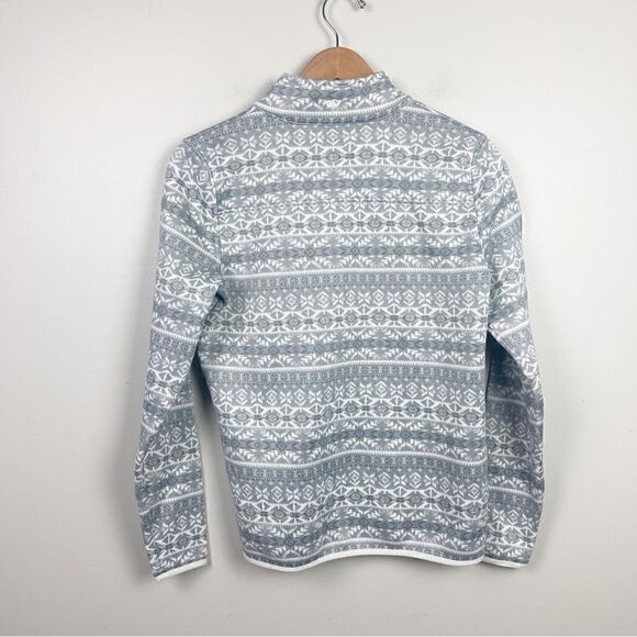 Vineyard Vines Women northern isle gray fleece jacket - Picture 5 of 7